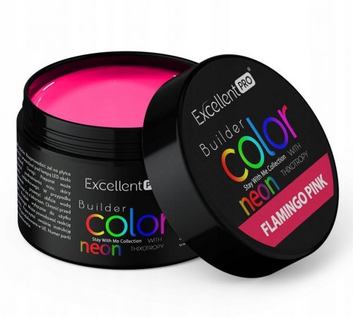  EXCELLENT PRO BUILDER GEL GEL ZA IZGRADNJU NEON PINK FLAMINGO PINK 15 g