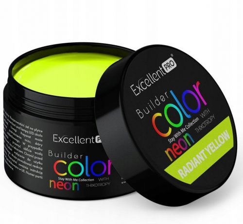  EXCELLENT PRO BUILDER GEL GEL ZA IZGRADNJU NEON YELLOW RADIANT YELLOW 15 g