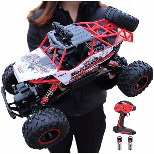  VELIKI TERENSKI RC RC AUTO METALNI4x4 LED ZA DJECU POKLON + Energizer AA alkalna baterija (R6) 2 kom.