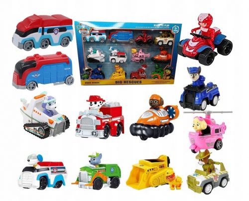  PAW PATROL SET OD 12 VOŽENIH FIGURICA AUTOMOBILA RYDER FIGURICE CASE CARS