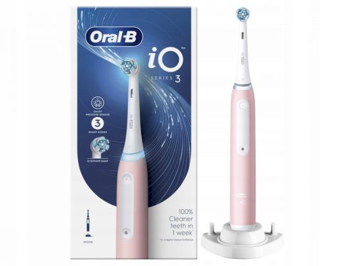  Oral-B iO 3 Pink električna četkica za zube stvorena Braun tehnologijom