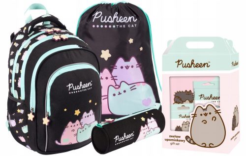  Školski ruksak s više odjeljaka Pusheen St. Majewski Multicolor 22 l + 3 ostalih proizvoda