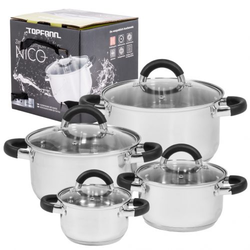  Topfann set lonaca STAINLESS POT, nehrđajući čelik, 8 kom.