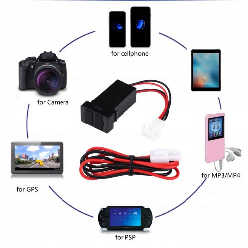  12V-24V 2.1A auto punjač s Dual