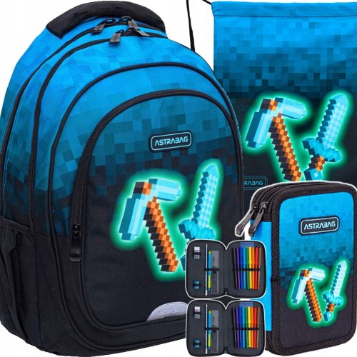  Astrabag Blue Pixel ruksak