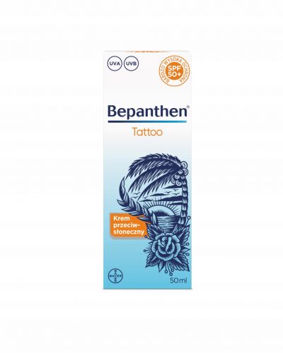  Bepanthen Tattoo SPF50+, krema za sunčanje za tetoviranu kožu, 50 ml