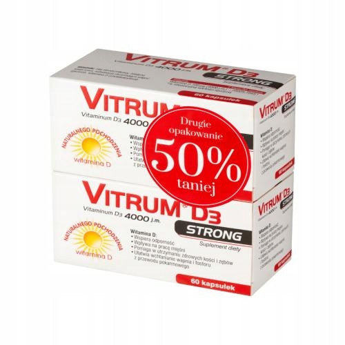  Vitrum D3 Strong 4000 IU 60 kapsula x 2 pakiranja