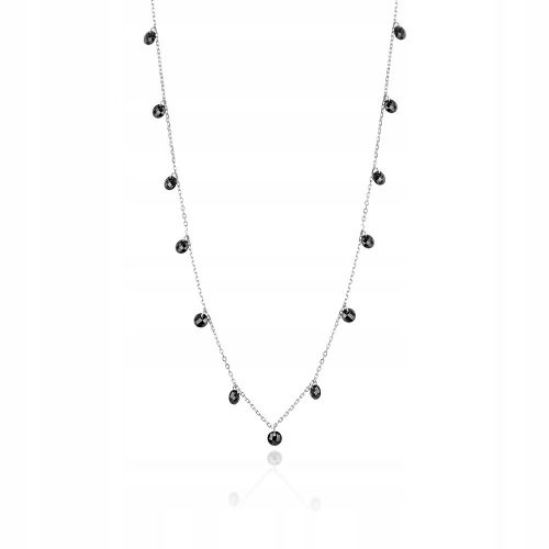  SREBRNA OGRLICA pr. 925 Choker crni cirkoni