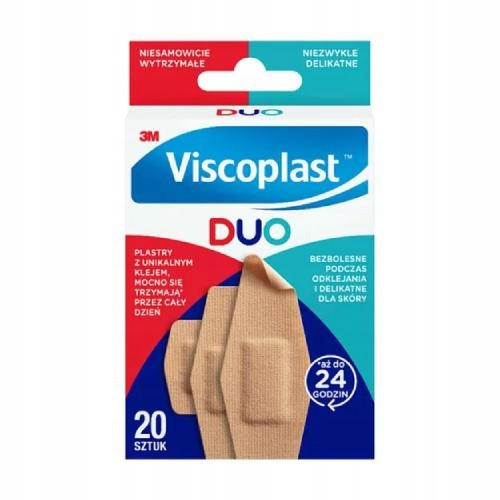  VISCOPLAST DUO VODOOTPORNI ELASTIČNI FLASTERI 20 str