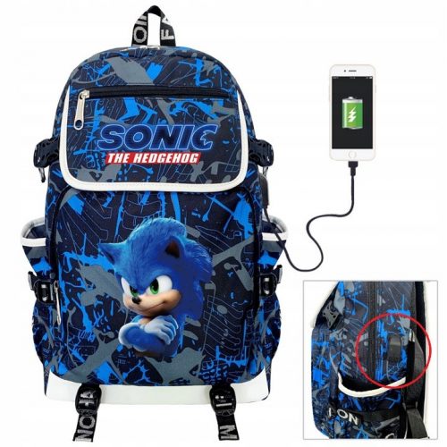  Školski ruksak s više odjeljaka Sonic the Hedgehog dadi Multicolored 45 l