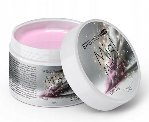  Izvrstan PRO LED/UV MIG gradivni gel! MIG! Candy Milky Pink