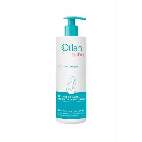  Oillan Baby gel 3u1 za kupku tijela i kose 400 ml