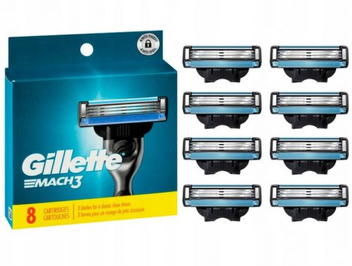  Gillette Mach3 patrone 8 kom.