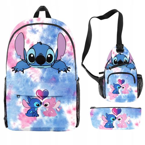  STICH ŠKOLSKI RUKSAK SET PERNICA TORBA 3U1, Lilo i Stitch, višebojni