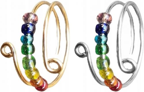  Rainbow Fidget perle Stres Anksioznost za žene Podesivi nakit