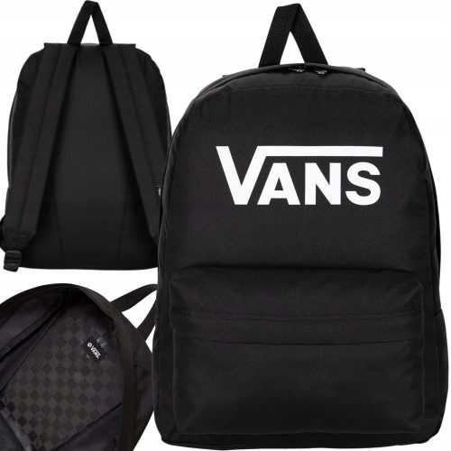  Vans gradski ruksak Skool Print Backpack Black VN000H50BLK1 crni