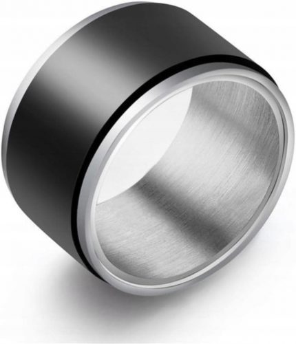  Spinner Ring za muškarce 12 mm Dodatak za otpuštanje stresa Anxiety Fidget