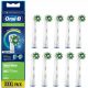  10x BRAUN ORAL-B CROSS ACTION GLAVE ČETKICA ZA ZUBE, BIJELE