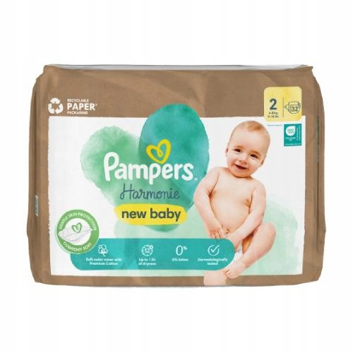  PAMPERS Harmonie Baby 2 pelene (32 kom.)