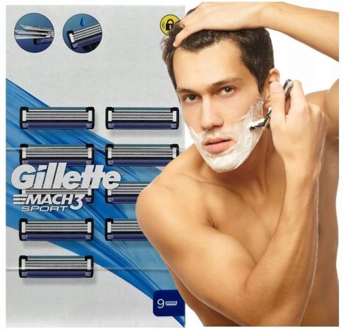  Gillette mach3 sport 9 patrona ORIGINAL