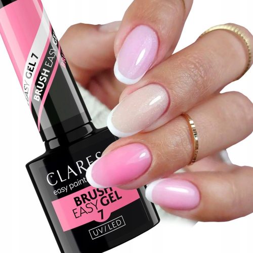  CLARESA BRUSH EASY GEL GEL ZA NOKTE U BOČICI S KISTOM 7 TAMNORUZA