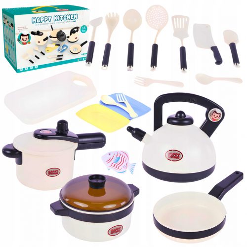  Set za kuhanje Lonci od 16 komada Kuhinjski pribor Happy Kitchen