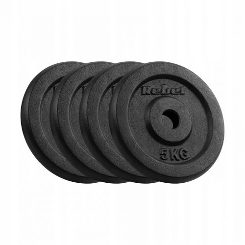  Set utega od lijevanog željeza 4x5kg 20kg rupa 31mm ploča classic REBEL