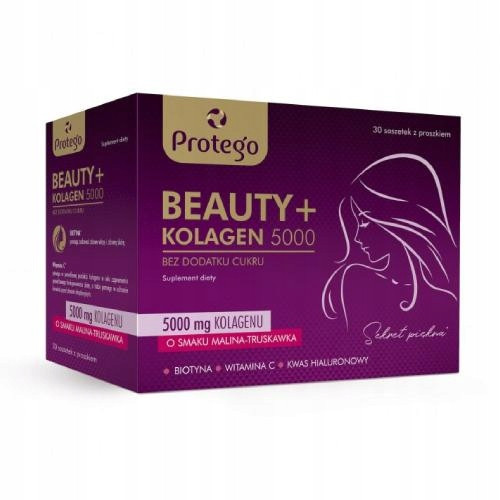  Protego BEAUTY+ COLLAGEN 5000mg, okus malina-jagoda, 30 vrećica