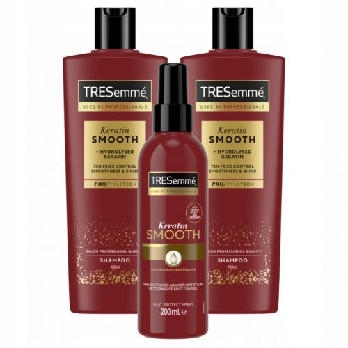  Tresemme keratinski šampon 2x400 ml + Tresemme keratinski sprej 200 ml gratis