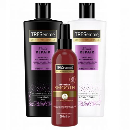  Tresemme Biotin šampon 400 ml Biotin regenerator 400 ml + Tresemme keratinski sprej