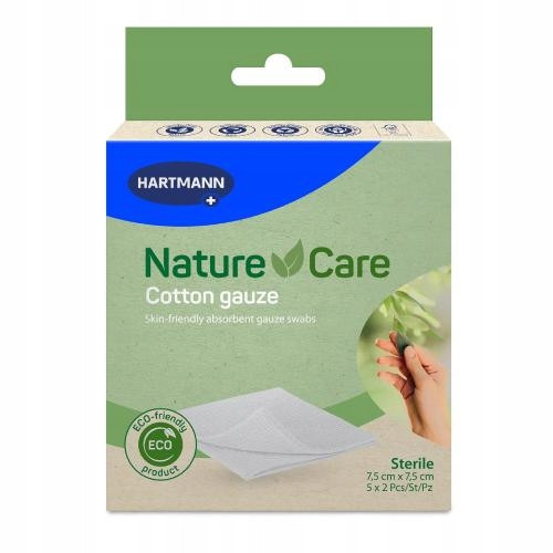  HARTMANN Nature Care komprese od prirodnog pamuka 7,5x7,5cm, 5x2 kom.