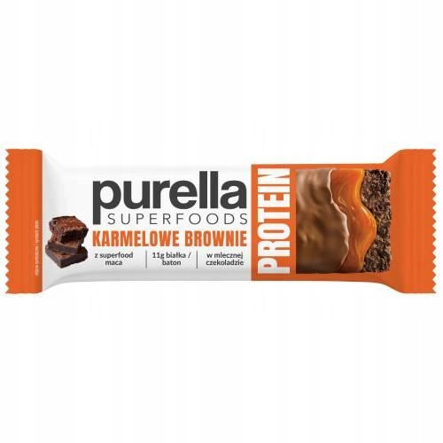  Purella Superfoods Caramel Brownie proteinska pločica 11g proteina 45g