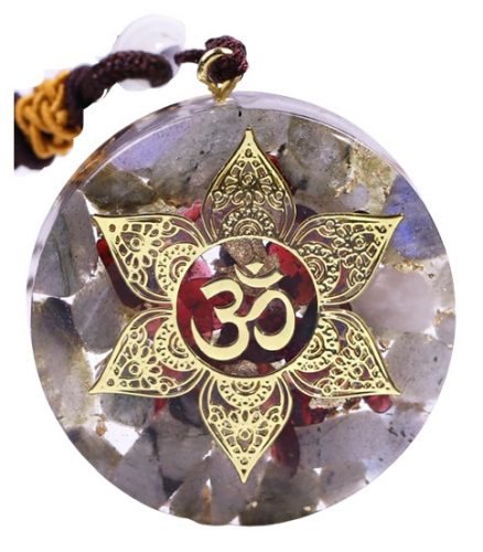  Ogrlica Talisman Labradorit Garnet Poklon