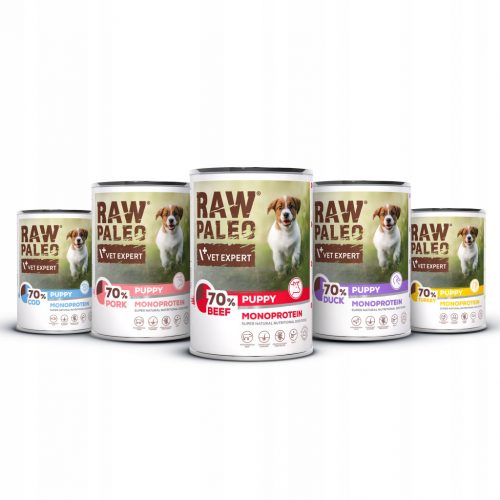  RAW PALEO PUPPY DOG 400g set od 5 okusa hrane za štence - 5x400g