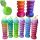  VELIKI SET 6x SLIDE GLITTER COLORS SLIME GLUT SENSORY PLASTIC