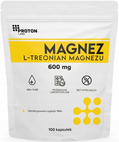  PROTON LABS Magnezijev L-treonat 600 mg 100 kapsula Pure Threonate Threonate