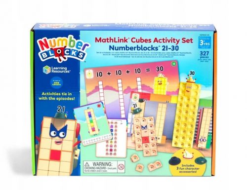  Set aktivnosti Hand2mind MathLink Cubes Numberblocks 21-30, 20 za predškolce