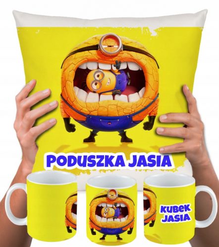  SET JASTUK ŠALICA DEC DRU MIONIONS MINIONS ROĐENDANSKI POKLON + IME