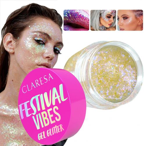  CLARESA FESTIVAL VIBE GLITTER GEL ZA LICE TIJELO KOSA 02 WE FOUND LOVE