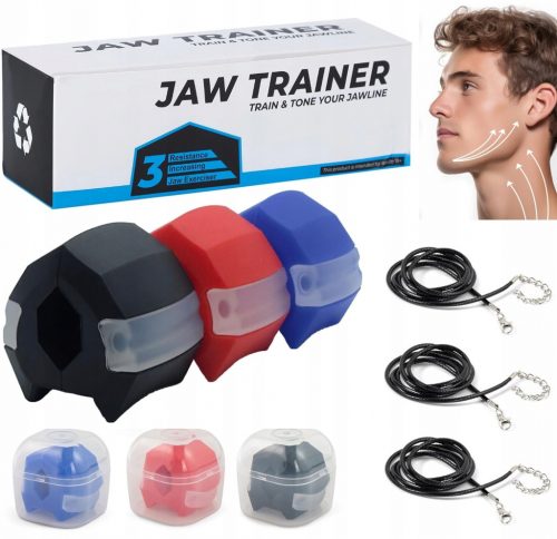  JAWLINE JAWS SET ZA VJEŽBE fitness modeliranje lica 3 gumene trake