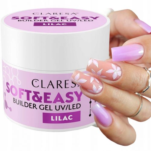  CLARESA SOFT & EASY GEL ZA IZGRADNJU NOKTIJU LILAC PURPLE LILAC 12 g