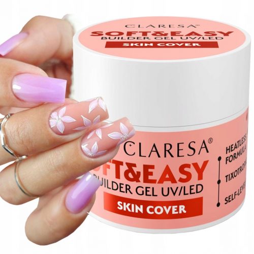  CLARESA SOFT & EASY GEL ZA IZGRADNJU NOKTIJU S THICSOTROPIA SKIN COVER 90 g