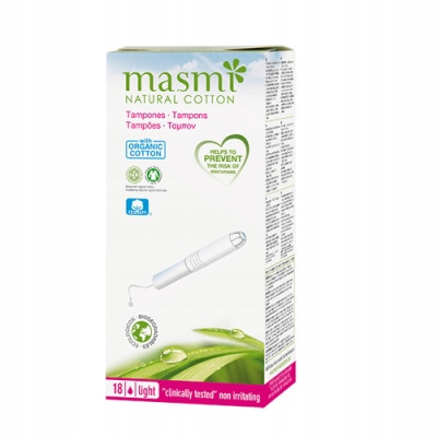  Masmi Tampons Light tamponi s aplikatorom od organskog pamuka, 18 komada