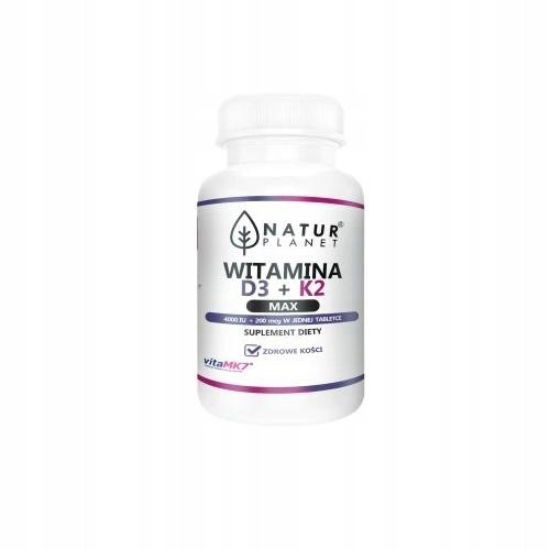  Vitamin D3 + K2 Max Natur Planet 120 tableta