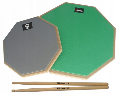  2x TRENING DRUM PAD 8" + 12" + SET MOBOOG PALICA