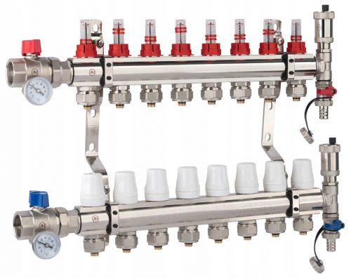  X-HOME RAZDJELNIK PODNOG GRIJANJA 8 PEX KONEKTORA P VENTIL