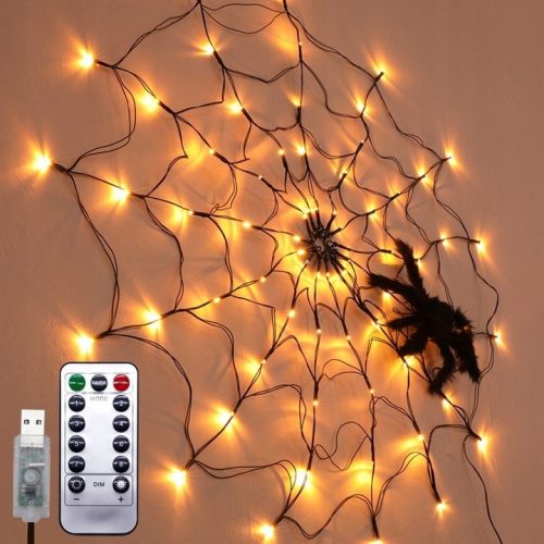  SPIDER WEB LAMPA 80 LED HALLOWEEN SPIDER SA DALJINSKIM UPRAVLJANJEM