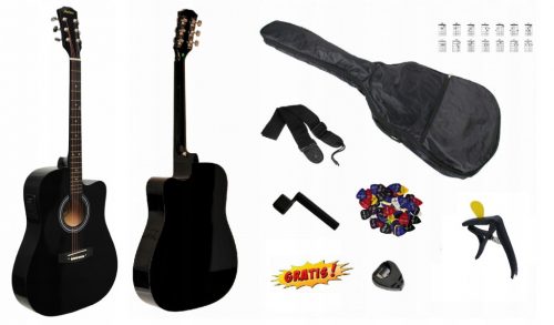  MONTANA MA-100 CEQ BKGL ELEKTROAKUSTIČNA GITARA + DODATNA OPREMA - SET