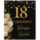  Knjiga gostiju za 18. rođendan za dječaka s ANKETAMA, crnim, SMIJEŠNIM napravama