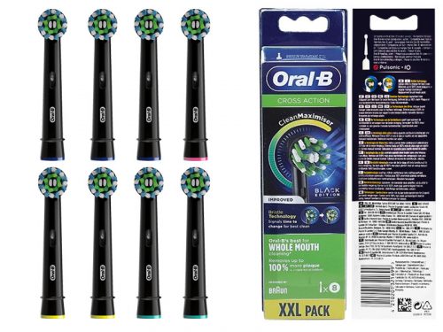  8ST BRAUN ORIGINAL ORAL-B CROSS ACTION EB50 CRNI